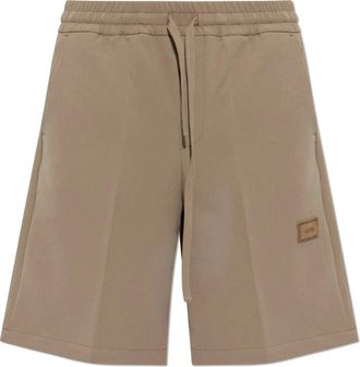 Amiri Korte Broeken, Heren, Beige, L, Logo Shorts