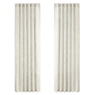 OEM Paneles De Ventana De 2 Piezas, Cortina De Color Natural W127 214