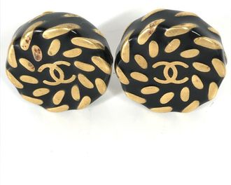 Chanel gold gold Plating Clip Earrings (Pre-Owned)
