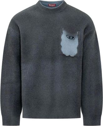 Diesel Truien & Vesten, Heren, Blauw, XL, Diesel Truien