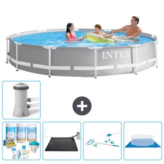 Intex Piscina Prism Frame Redonda - 366x76 Cm - 7-piezas S21044