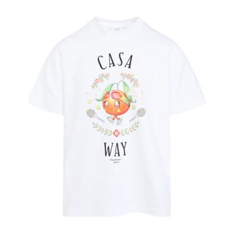 Casablanca White T-Shirt for Men Aw25