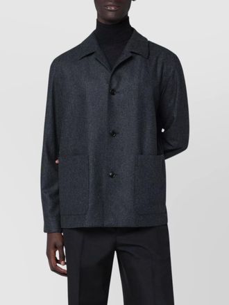 Ermenegildo Zegna wool overshirt long sleeves