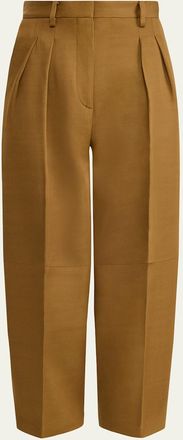 Altuzarra Dash Pleated Wide-Leg Ankle Pants