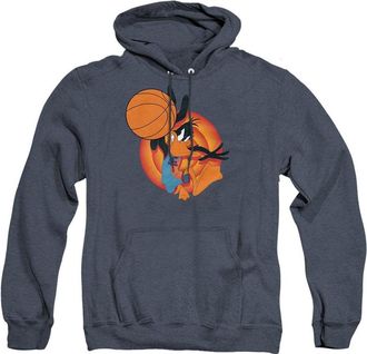 Gildan Space Jam 2 Daffy Slam Adult Heather Hoodie / Hooded Sweatshirt