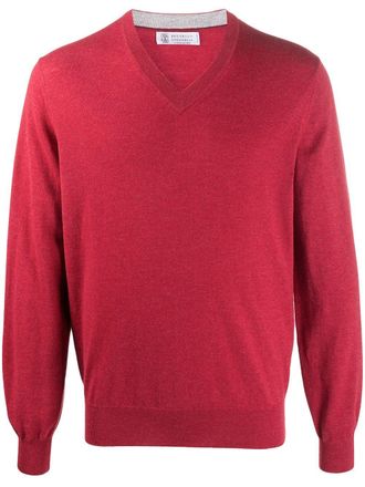Brunello Cucinelli Kasjmier trui - Rood