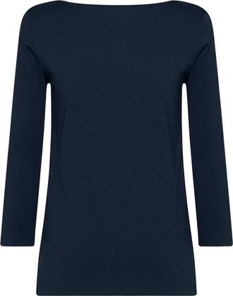 Wolford Cordoba Top Lange Mouwen - Dames - Longsleeves - Blauw - M - Katoen - Tops
