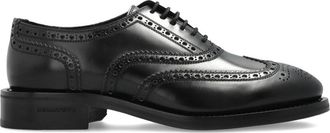 Dsquared2 Wingtip Lace-Up Black Leather Shoes