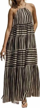 Gilli Cruella Maxi Dress In Black & White