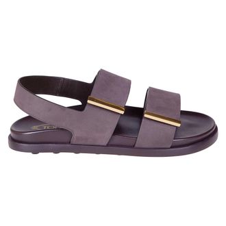 Tod's Tods, Flat Sandals, female, Purple, Size: 6 1/2 US Flat Sandals