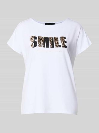 Betty Barclay T-Shirt aus Viskose-Mix mit Statement-Print in Weiss, Gr&ouml;&szlig;e 48