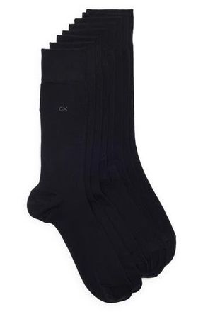 Calvin Klein 4-Pack Knit Dress Socks in Black at Nordstrom Rack