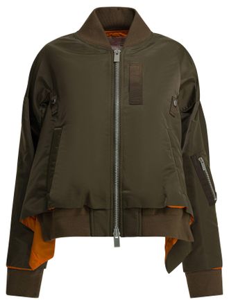 sacai Cazadora bomber de nailon con cremallera Sacai