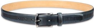 Cole Haan Fes Stitch Leather Belt in Navy at Nordstrom, Size 38