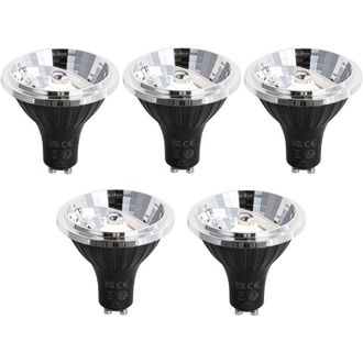 LUEDD Luedd - Set di 5 Lampadine led dimmerabili GU10 70mm 6.5W 600lm 2700K