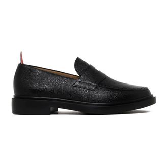 Thom Browne Schoenen, Heren, Zwart, 41 1/2 EU, Leer, Penny Loafer