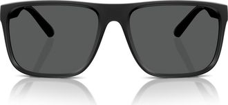 Ferrari 59mm Square Sunglasses in Matte Black at Nordstrom