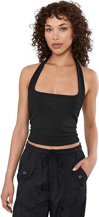 Free People Round Two Pique Low Back Womens Clothing Black : L-XL (US Womens 14-16), Elastane/Nylon/Rayon