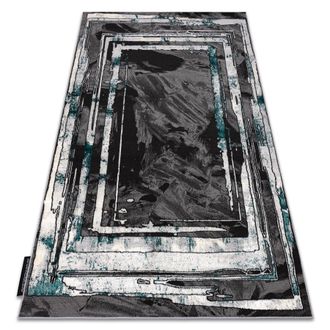 RugsX Rugsx - Alfombra De Luxe Moderna 619 Marco - Structural Gris / Verde Grey 200x290 Cm