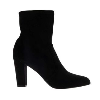 Dune London Oty su&egrave;de enkellaarsjes voor dames (Zwart)