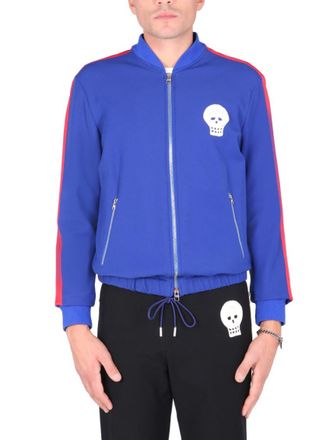 Alexander McQueen Blue Crew Neck Sweatshirts