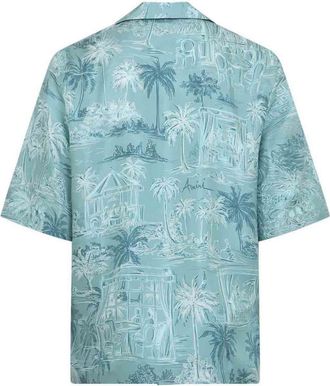 Amiri Chateau Sketch Bowling Shirt