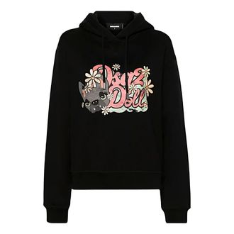 Dsquared2 Hoodies, female, Black, Size: L Felpa