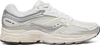 Saucony Mens Progrid Omni 9 Tmy Sneakers In White / Silver
