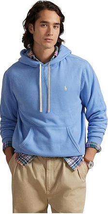 Polo Ralph Lauren Long Sleeve RL Fleece Mens Clothing Bristol Blue : 2XL, Cotton/Fleece/Polyester
