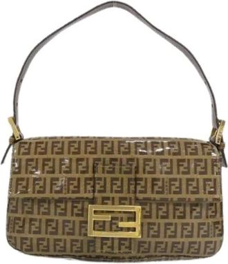 Fendi Borsa a spalla Pre-owned in tela PVC - - Pre-owned - Donna - Marrone - ONE SIZE