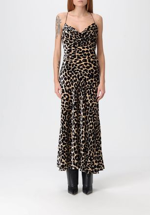 Balmain Abito Balmain in misto seta animalier