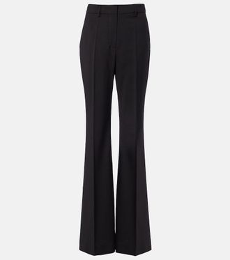 Sportmax Virgin wool flared pants