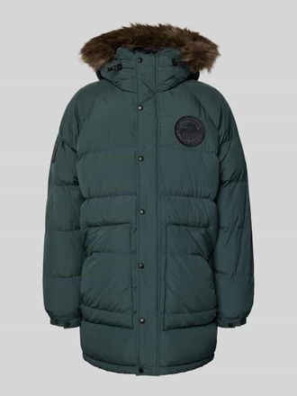 Superdry Steppjacke mit Label-Patch Modell Everest in Oliv, Gr&ouml;&szlig;e XXXL