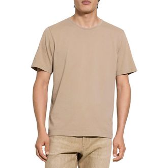 Theory Tinted Crewneck T-Shirt in Tinted Brown at Nordstrom, Size Xx-Large