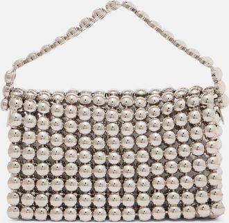 Aquazzura Borsa a spalla Cosmic Small con perline