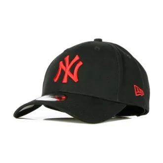 New Era Accessoires, unisex, Zwart, ONE Size, Katoen, MLB League Essential Gebogen Klep Pet