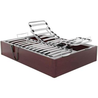 Colchones Aznar Canap&eacute; Abatible Articulado Con Motor Ankara Altura 34 Cm Wengue - 150x182 Cm (2 De 75x182)