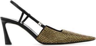 Saint Laurent Black Embellished Andree Pumps