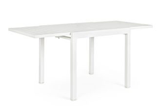 BIZZOTTO Mesa extensible en aluminio 83-166x80 color blanco