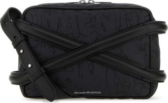Alexander McQueen Alexander Mcqueen Black Nylon Harness Crossbody Bag