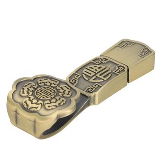 OEM Funda Protectora De Aleaci&oacute;n De Zinc Para Memoria Usb, Memoria Usb Retro Con Forma De Moneda, Ligera, Port&aacute;til, Resistente Al Desgaste, Dise&ntilde;o &Uacute;nico, 
