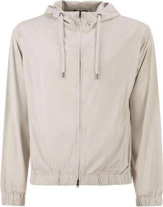 Herno Hoodie met ritssluiting - Heren - Vesten met rits - Beige - XL - Hoodies & sweatvesten