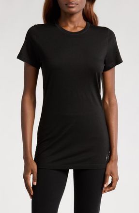 Smartwool Merino Wool Blend Short Sleeve T-Shirt in Black at Nordstrom, Size X-Small