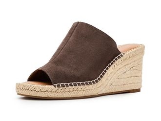 Lucky Brand Cabriah Espadrille Wedge Sandal Womens Sandals Cappucino : 9.5 M, Leather