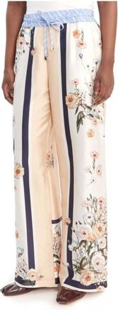 Liu Jo Wide Leg Broeken - Dames - Wijde Broeken - Veelkleurig - 3XL - Polyester - Broeken