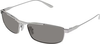 Balenciaga BB0451S 003 Mens Sunglasses Silver Size 61