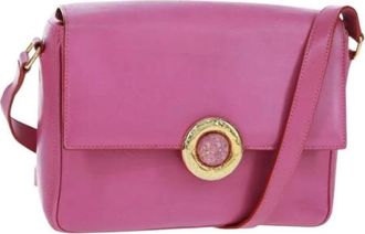 Celine Pre-owned Cross Body Bags, female, Pink, Size: ONE SIZE Pre-owned Vintage Leather Cross Body Bag
