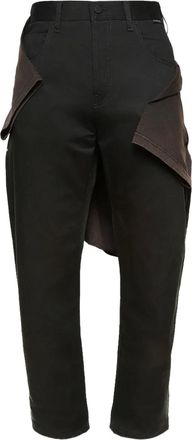 44 Label Group buttoned trousers - Zwart
