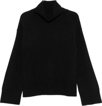 Soft Goat Turtleneck Trui - Dames - Cashmere truien - Zwart - XS - Wol - Truien & Vesten