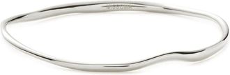 Missoma Molten Ripple Bangle Rhodium-plated Bangle - Silver - S